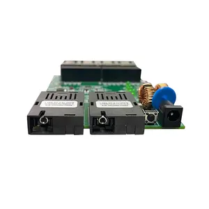 Xallcom 임베디드 산업용 네트워크 마이닝 스위치 모듈 2 1X9 광섬유 듀얼 SC 커넥터 PCBA