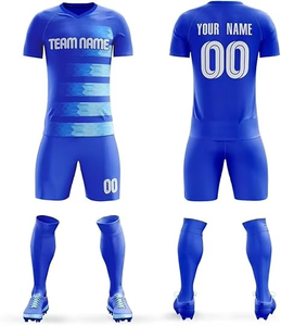 Camiseta de fútbol de edición limitada Fabricante mayorista Conjuntos Poliéster Unisex Colores sólidos Liga de fútbol de manga corta - Product Image 4