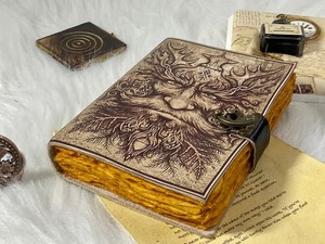 วารสารหนังที่ทำด้วยมือแบบวินเทจหนังสือสะกดของเงาด้วยการเย็บด้ายและเย็บเย็บปัก - Product Image 5