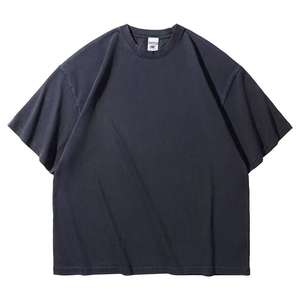 T-shirts unisexes en coton 100% 320G, lavage à l'acide, fabricant, t-shirts pour hommes, grande taille, streetwear hip-hop, t-shirt surdimensionné vintage - Product Image 4