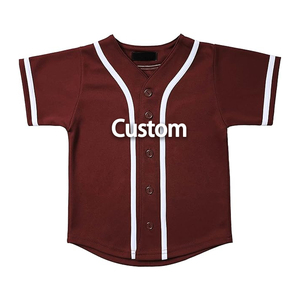 Camisetas de béisbol de doble punto Kit de uniforme personalizado Gris Niños 3D Softball y camisetas de béisbol para hombres Camisetas de béisbol personalizadas - Product Image 5