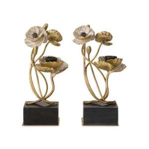 Juego de 2 candelabros dorados simples con diseño y calidad Extra premium a un costo muy asequible - Product Image 6