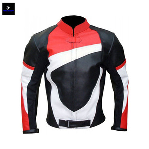 2025 nouveau Design veste de moto en cuir avec manches complètes impression de logo personnalisé meilleur vêtements de course automobile en gros - Product Image 6