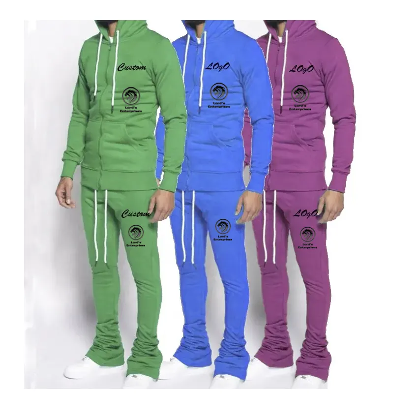 Factory Made Tracksuits Custom Wholesale Tracksuit Polyester Sweat Suit With Side Stripe Jogging Wear Suits For Men's