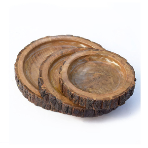 Bandeja de servicio de cristal de madera Vintage de alta calidad Bandeja de decoración del hogar de forma cuadrada para exportación mundial - Product Image 3