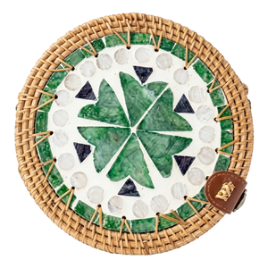 Bolsos de Ratán de Vietnam con Madreperla, Bolsos Personalizados con Nombre, Venta al por Mayor, Fábrica de Vietnam, Precios Competitivos, Color Personalizable - Product Image 1