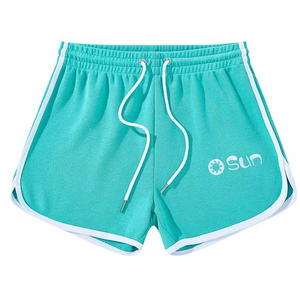 Novedad de verano, pantalones cortos de manga corta con volantes de punto suave y cómodos sólidos con cintura elástica - Product Image 1