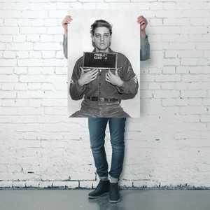 Affiche photo de police de l'arrestation d'Elvis Presley pour décoration murale - Product Image 4