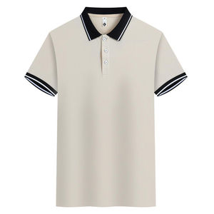 T-shirt polo à manches courtes pour hommes de haute qualité polos confortables et élégants 100% coton pour hommes - Product Image 3