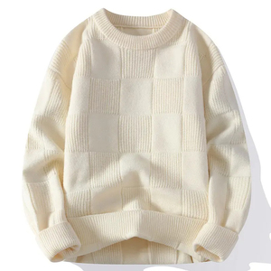 Pulls pour hommes 100 % coton respirant, vente en gros, sur mesure, OEM, couleurs personnalisées, taille, logo, haute qualité, grandes tailles, motif hiver - Product Image 1