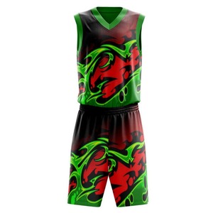 Tenues de basketball certifiées BSCI 100% polyester, respirantes, antibactériennes, ensemble de vêtements de sport, nom d'équipe personnalisé, unisexe adulte - Product Image 3