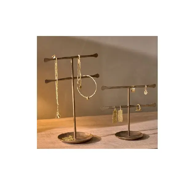 High selling brass jewelry hanging use for bed room accessories brass jewelry hanging holder rack at low price handicraft