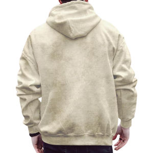 เสื้อสเวตเตอร์ผ้าฝ้ายผู้ชาย, ซักได้แนวสตรีทเสื้อมีฮู้ดสไตล์วินเทจมีไซส์ใหญ่ - Product Image 4