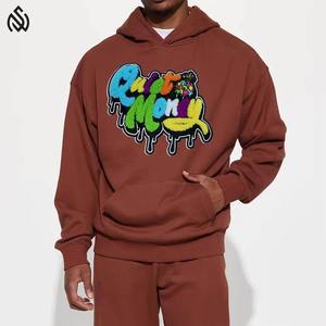 Personnalisez votre propre logo sur un sweat à capuche en broderie chenille, prix bas, sweat à capuche en broderie chenille de haute qualité - Product Image 1