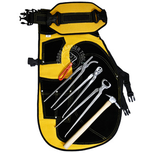 High Quality Cowhide Leather Farrier Apron Working Chaps Nail Clincher Shoe <b>Puller</b> and Nail Nipper Set Shoeing Accessories - Product Image 1
