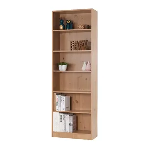 6-Grid <b>Solid</b>-Core Adjustable Rack Organizer Shelving Free Standing Storage <b>Wooden</b> Bookshelf - Product Image 1
