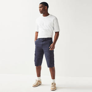Eco-Friendly <b>Men's</b> Summer Cargo <b>Shorts</b> <b>5</b> <b>Inch</b> <b>Inseam</b> Knee Length Outdoor Biker Workout Solid Pattern Cargo <b>Shorts</b> - Product Image 1