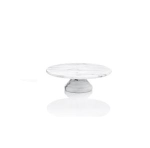 Modern Round Wedding Decoration Mable <b>Cake</b> Display <b>Stand</b> <b>Set</b> White Birthday Marble <b>Cake</b> <b>Stand</b> Marble Base - Product Image 4