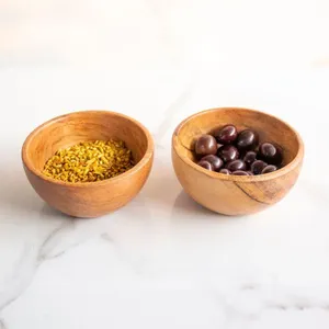 Cuenco de madera de diseño moderno para ensaladas, frutas, utensilios de cocina multiusos, precio de fábrica directo más vendido para fiestas - Product Image 4