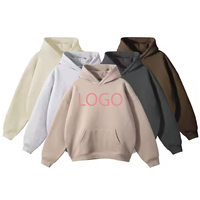Sweat-shirt à capuche pour homme en mélange polyester/coton doublé de polaire, logo personnalisé brodé, imperméable, coupe-vent, 350g