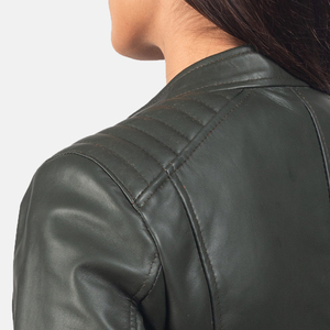 แจ็กเก็ตหนังแฟชั่นฤดูหนาวของผู้หญิงแจ็กเก็ตหนังระบายอากาศได้ของผู้หญิง - Product Image 6