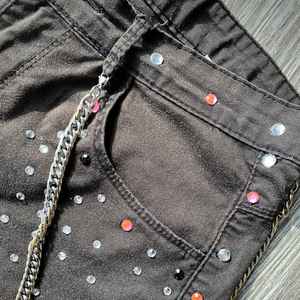 Pantalones Cortos de Mezclilla para Hombre, Estilo Vintage, Personalizados, con Pedrería, de Fabricante de Ropa Urbana - Product Image 5