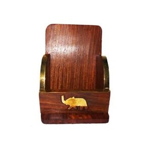 Handmade Wooden Mobile Holder in Round Shape With Classic Look Elegant Mobile Stand for <b>Promotional</b> Tableware - Product Image 2