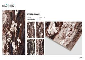 Carreaux de porcelaine élégants à haute brillance 600x600mm, finition polie, carreaux de sol pour espaces de vie haut de gamme - Product Image 2