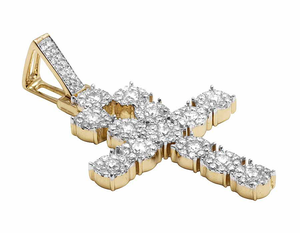 Bijoux Hip Hop Plaqué Or En Argent Sterling S925 Pendentif Croix Diamant Moissanite pour Hommes et Femmes Personnalisé - Product Image 2