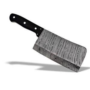 Couteau de cuisine professionnel en acier Damas fait main, lame tranchante de haute qualité, design moderne, compatible lave-vaisselle - Product Image 1