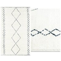 Tapis d'intérieur en laine Alden tressés et brodés faits main, élégants et modernes, lavables, antidérapants, adaptés aux animaux domestiques, grande taille, textiles de maison
