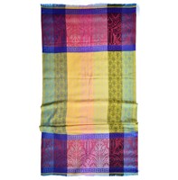 Benedetto Damen Modischer Langer Sommer-Seidenschal aus Modal mit Paisley-Muster und Jacquard-Webtechnik, AZO-frei gefärbt, Traditioneller Schal