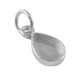 เครื่องประดับเรซินกึ่งติดแบบ DIY ขนาด4x6มม. ถึง15x20มม. สำหรับ925เครื่องประดับเงินแท้เครื่องประดับหนามเตยถ้วยการตั้งค่าจี้ - Product Image 1