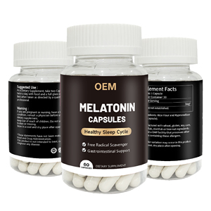 Hot Sell Private Label OEM 60 Capsules 100% Drug-free Melatonin Capsules <strong>Dietary</strong> <strong>Supplements</strong> for Adults - Product Image 5