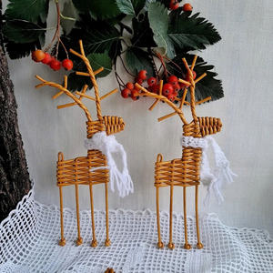 Adornos navideños de ratán de alta calidad para decoraciones de alta calidad El mejor producto de Vietnam Buen precio - Product Image 5