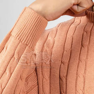 Suéter de Moda de Mezcla de Algodón para Mujer, Suéter Holgado Informal de Punto, Cálido y Cómodo para Hombre - Product Image 4