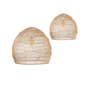 LUSTRES DE LANTERNE EN BAMBOU ROTIN Tissé Parfait pour l'intérieur et l'extérieur Décor à la maison Salle à manger Resort Jardin Personnalisation - Product Image 1