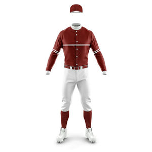 Uniforme de béisbol transpirable de buena calidad para hombre, nuevo diseño, uniforme de béisbol de equipo de alta calidad - Product Image 4