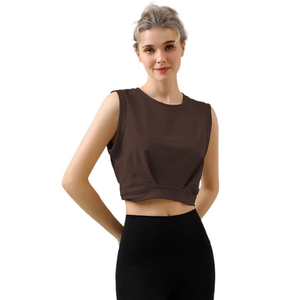 Vente en gros Mode T-shirt sans manches décontracté pour femmes Débardeurs Décoration pour dames - Product Image 1