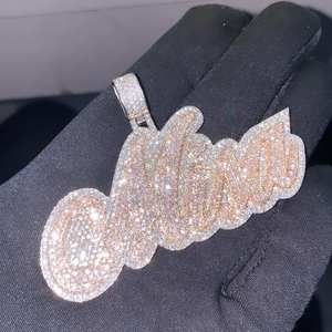 Collar inicial personalizado para mujer Estilo clásico con colgante de diamante y aleación para cumpleaños o graduación Precio de fábrica - Product Image 1