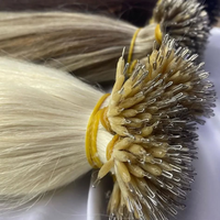 Blonde NANO RING Extensions de cheveux humains vietnamiens Technique slave Traitement russe Qualité vierge Premium