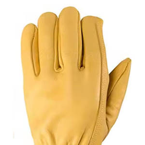 ถุงมือทำงาน OEM ป้องกันมือ ระบายอากาศได้ดี หนังวัวแท้ ทนทาน ป้องกันรังสียูวี แบบเต็มนิ้ว พร้อมแถบตีนตุ๊กแก สำหรับเล่นกีฬา - Product Image 6