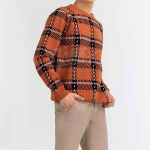 Street Style Blended Fabric <b>Sweater</b> Relaxed Fit Knit Pullover Trendy Fall Winter Top Custom Color <b>Men</b> <b>Sweater</b> - Product Image 3