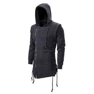 Sudadera con Capucha para Hombre 2025, Estilo Hip Hop, Mezcla de Poliéster/Algodón, Cómoda, Prenda Exterior Elegante para Invierno, Impresión Digital, Impermeable - Product Image 2