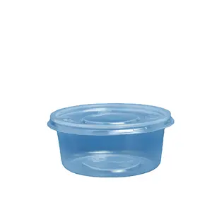350毫升圆形PP塑料食品容器带盖上菜碗透明外卖亚马逊热卖2023小玩意