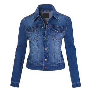 Veste en jean pour femme sur mesure de haute qualité OEM, décontractée, rose et noire, en tissu jean teint, longueur courte, vestes sur mesure 2025 - Product Image 1