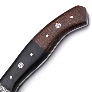 SCL-Custom 8 pulgadas respetuoso con el medio ambiente moderno acero artesanía Internacional Cocina vegetal cuchillo hecho a mano Pakka mango de madera profesional - Product Image 6