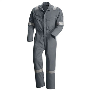 Anti-Flame Coveralls High Visibility Full Sleeves 65% Polyester 35% Cotton Unisex Large Sizes <b>Boiler</b> Suit Workwear Suit - Product Image 4