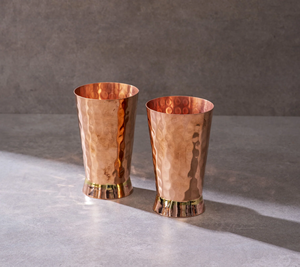 Pure <b>Copper</b> <b>Cup</b> <b>Copper</b> Pot Wine Glass Set Anniversary Gift Water Glass <b>Copper</b> Glass Ayurveda Health Benefits Handmade in India - Product Image 6