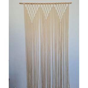 Cortina de Pared de Macramé Bohemia Hecha a Mano, Tapiz Colgante de Cuerda de Algodón para Decoración del Hogar, Estilo Artístico Navideño - Product Image 3